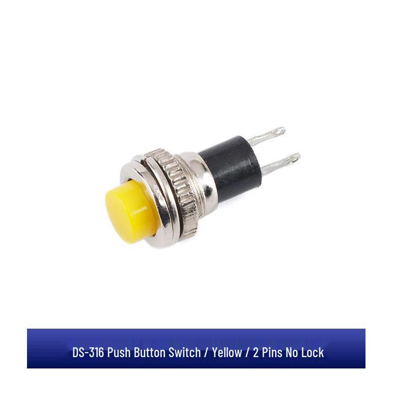 10MM Non-locking Self-resetting Button Switch for Doorbell/Horn (DS-316/DS-314).