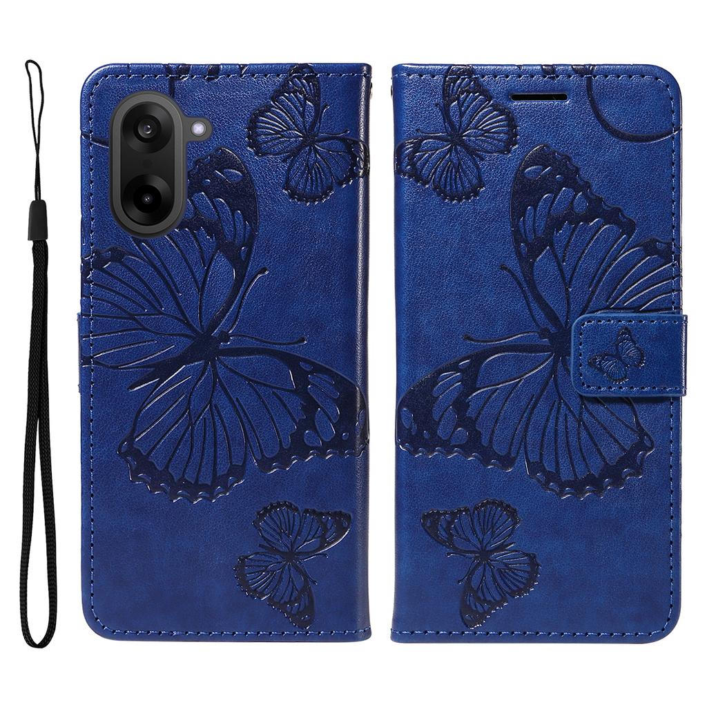 For OnePlus Nord CE5 5G/OnePlus Ace 5 Racing 5G Wallet Case Floral Butterfly Imprint Leather Phone Cover Stand