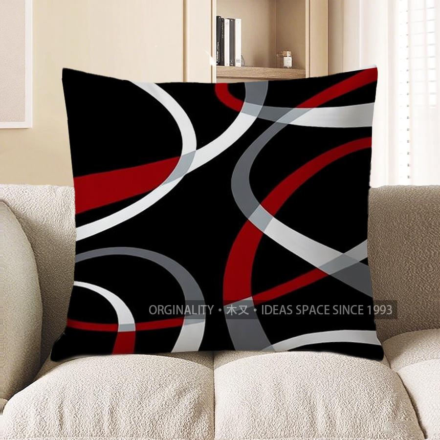 Home Decor Modern Abstract Pattern Throw Pillow Cover Pattern Cushion Cover Suitable For Sofa Bedroom Car Pillow Cover