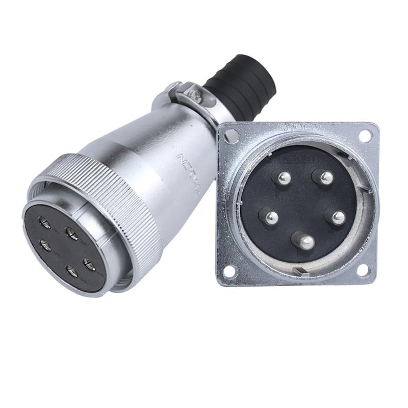 ZHQCN WS48 TQ+Z Waterproof M48 Female Plug Male Socket Panel 5 7 20 27 38 42 Pin Industrial Aviation Connector Electrical Power