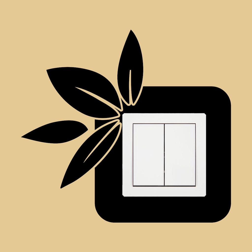 Protective Sticker for the Switch - Flower Leaves