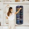 7/14 Grids Large Baseball Display Rack Door Back Wall Non-woven and Display Baseball Storage Hat Organizer Storage Hanging