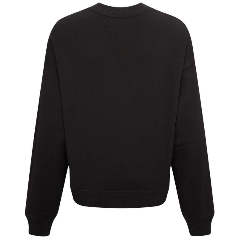 Calvin Klein Logo Print Casual Loose Sweatshirt Men Tops Black J323609-BEH