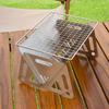 Multifunction Charcoal BBQ Grill Folding Furnace Barbecue Stainless Steel Barbecue Kitchen Utensils Mesh Wood Stove Outdoor Bar