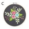 DIY Embroidery Flower Handwork Needlework for Beginner Cross Stitch Kit Ribbon Painting Embroidery Home Decoration