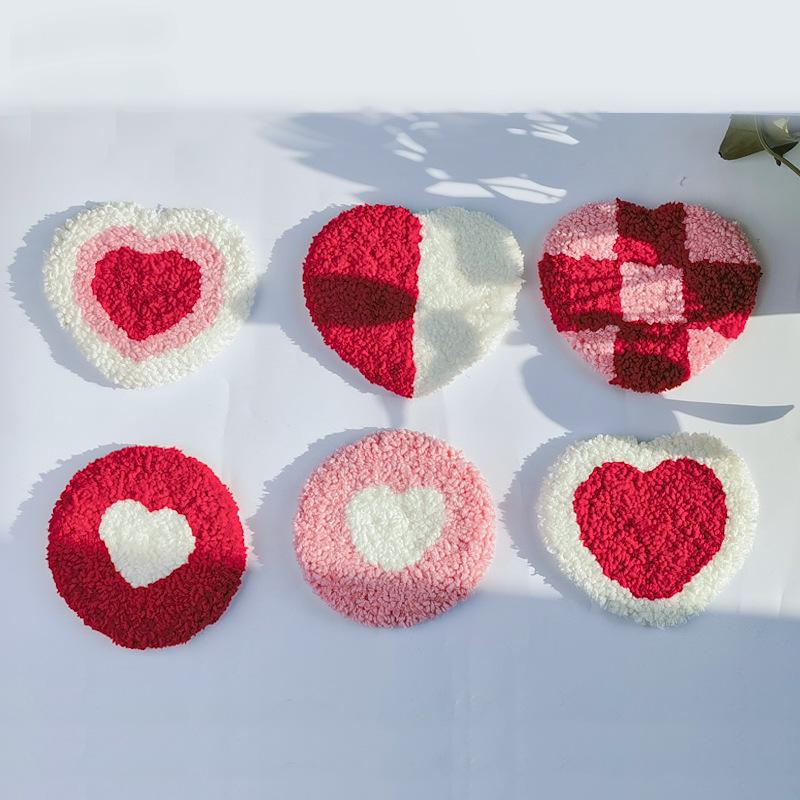 

Набор для вышивания иглой пуансона Temu Light Luxury DIY: Сделанная вручную подставка с самовышивкой для расслабления и удовольствия