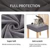 Velvet Chair Seat Covers Removable Washable Anti-Dust Stretch Spandex Dining Room Upholstered Chair Seat Slipcovers