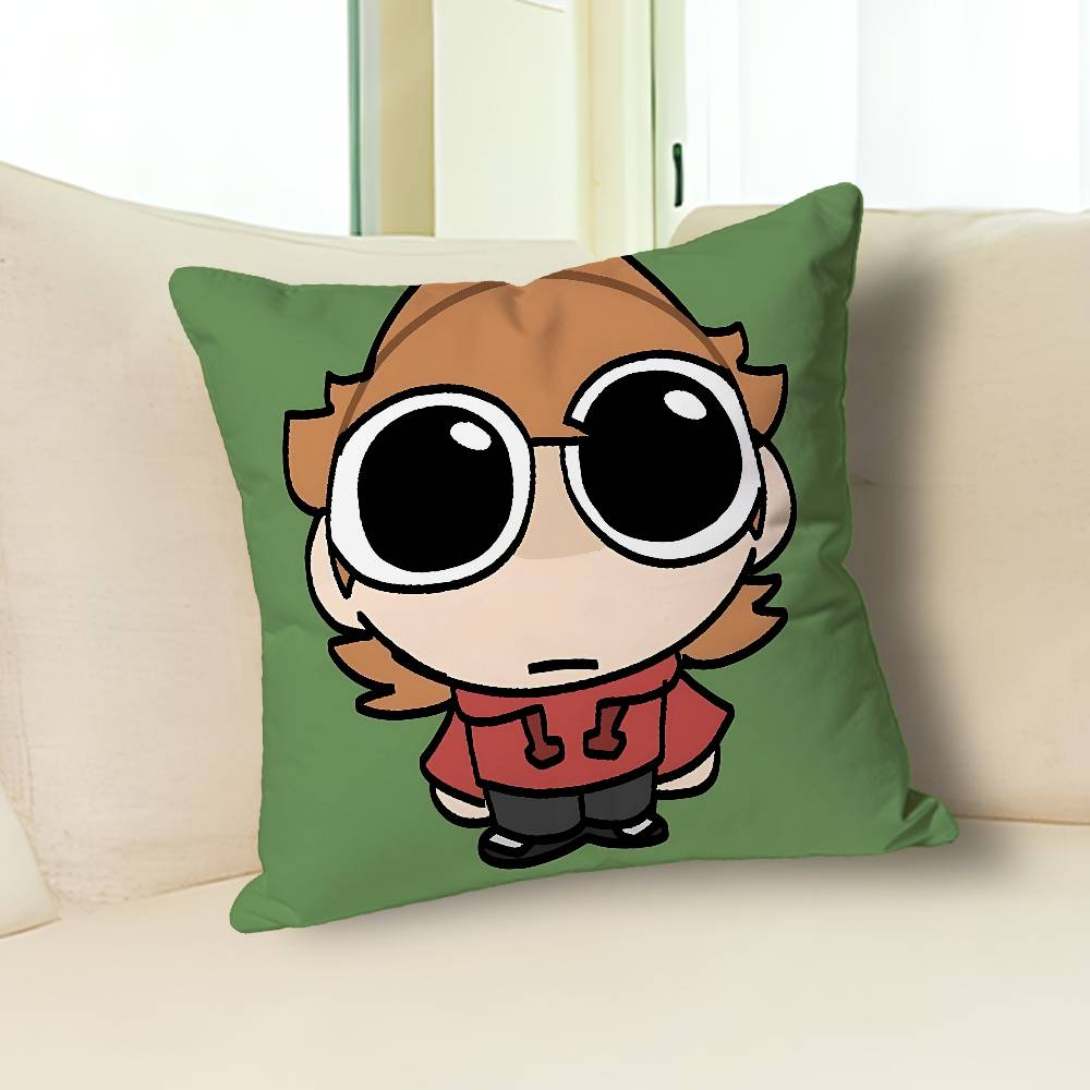 Funny E-Eddsworlds-S Various Sizes Square Pillow Case For Car Home Bedchamber Decor Custom Valentine gift