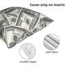Rich Money Novelty Dollars Square Pillowcase Pillow Cover Cushion Decor Comfort Throw Pillow for Home Bedroom