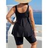 Dames Grote Maten Bedrukte Tankini Gesplitst Zwempak 6xl