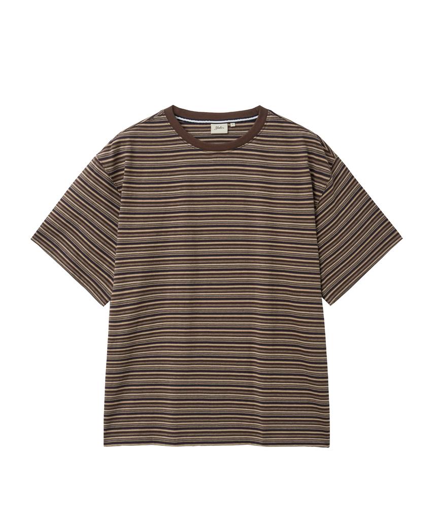 YALE Multi-Stripe T-Shirt_Brown