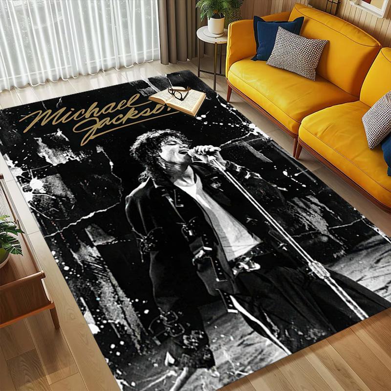 Michael Jackson Living Room Nonslip Area Rug Soft Carpet For Bedroom Gameoom Playroom Sofa Office Home Decor Doormat