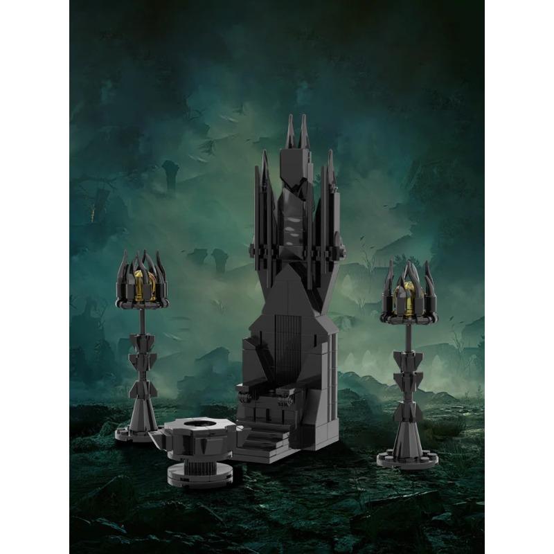 Saruman Throne Scene Creative Assembly Model High Brick Parts MOC Building Blocks Toy