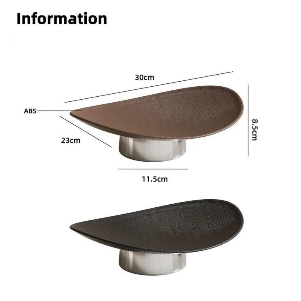 New Light Luxury Style Fruit Plate Multi-purpose Desktop Jewelry Aromatherapy Storage Plate Oval Tray Kitchen