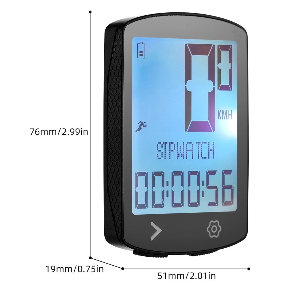 Kabelloser Fahrradcomputer mit Trittfrequenz, USB-wiederaufladbar, Multifunktion, hochauflösendes Display, IPX6 Fahrradtacho und
