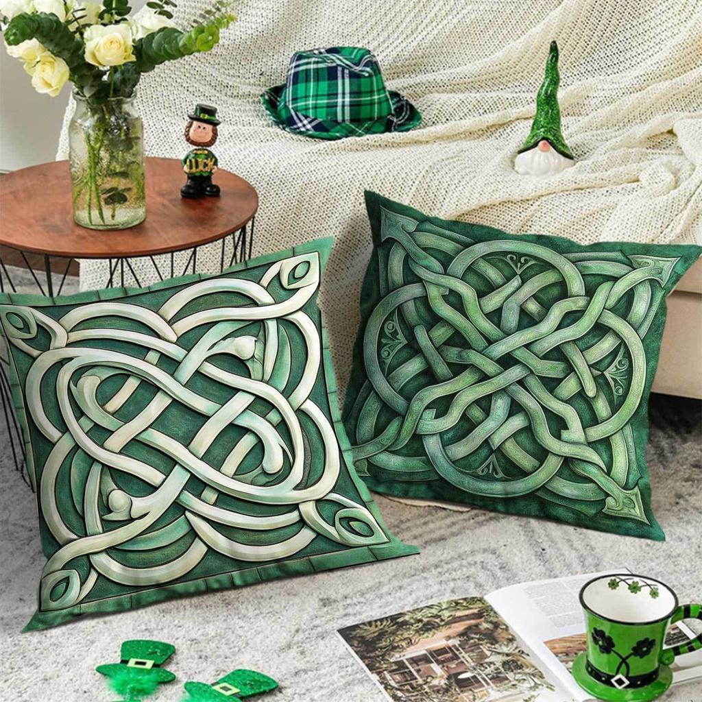 Keltischer Knoten KissenbezugGeeignet für Sofa Auto Schlafzimmer dekorative Kissenhülle Kissenbezug