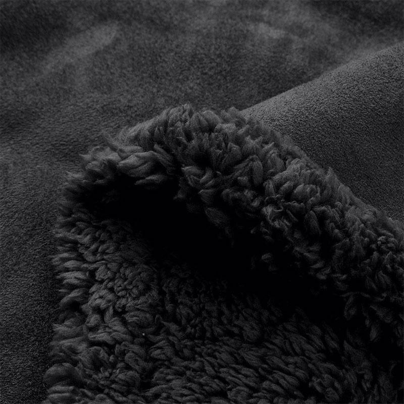 Men's Parka Woolen Lined Long Sleeve Lamb Coat Sheep Jacket Thick Winter Warm Outwear Overcoat