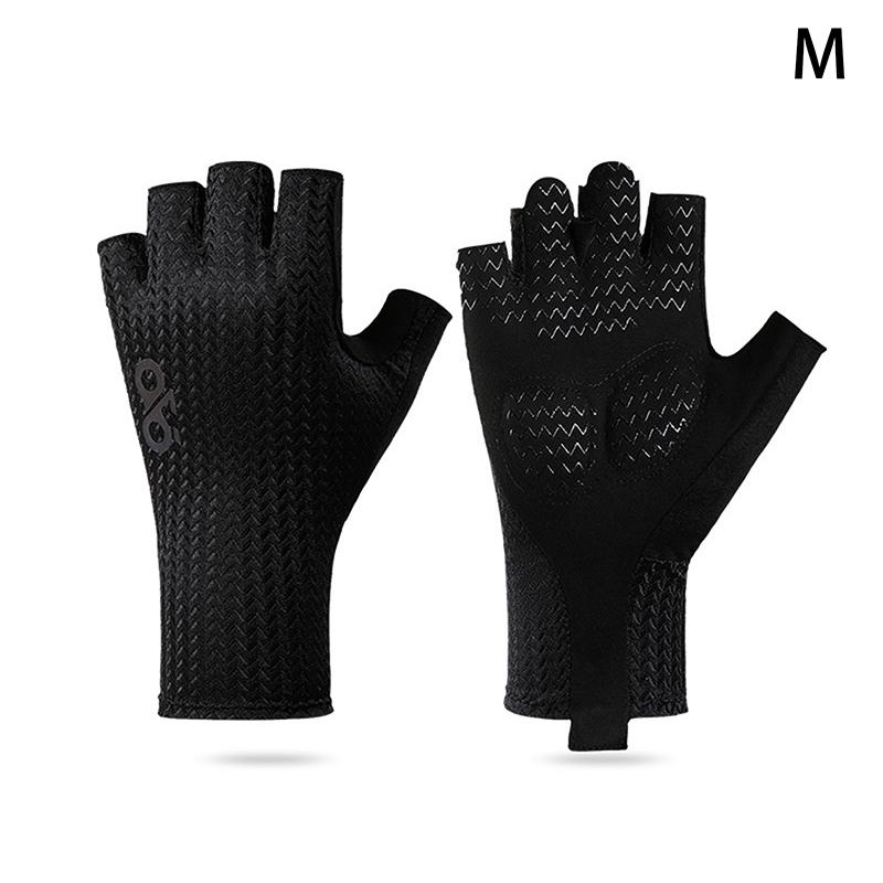 Summer Breathable Half Finger Cycling Gloves Ultralight Road Bike Gloves Anti-Slip Silicone Pad Cooling Sport Gear