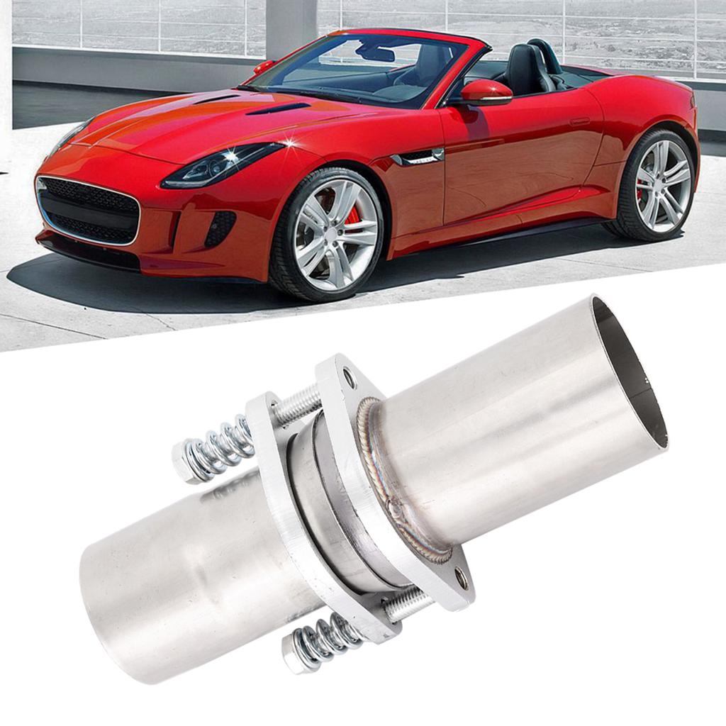 Universal 2.5in Steel Quick Fix Exhaust Spring Bolt Flange Repair Pipe Kit