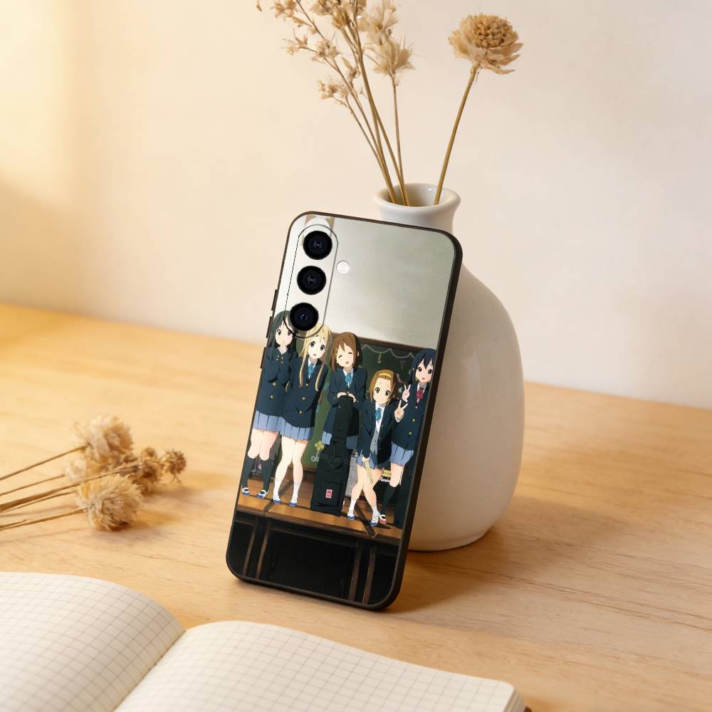 

K-ON_ Phone Case Black Silicone Soft For Samsung Galaxy A73,A72,A71,A70,A53,A52,A51 Samsung a71 5g