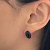 objet213 Black Onyx Stud Earrings
