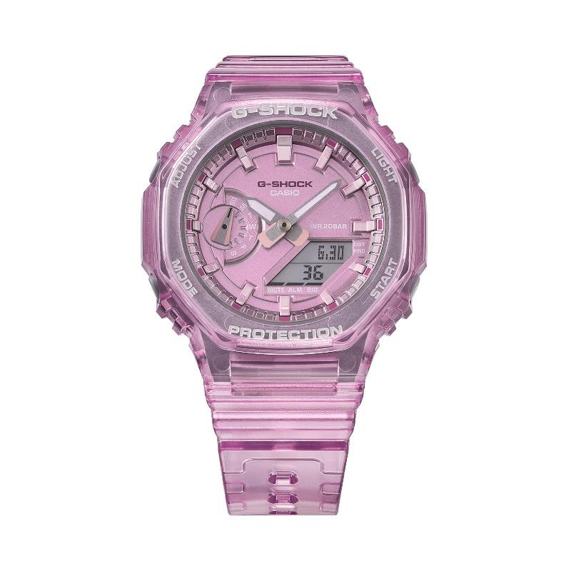 Casio Men's Resin 200M Water Resistant Analog Shock Resistant Quartz Watch GMA-S2100SK-4A