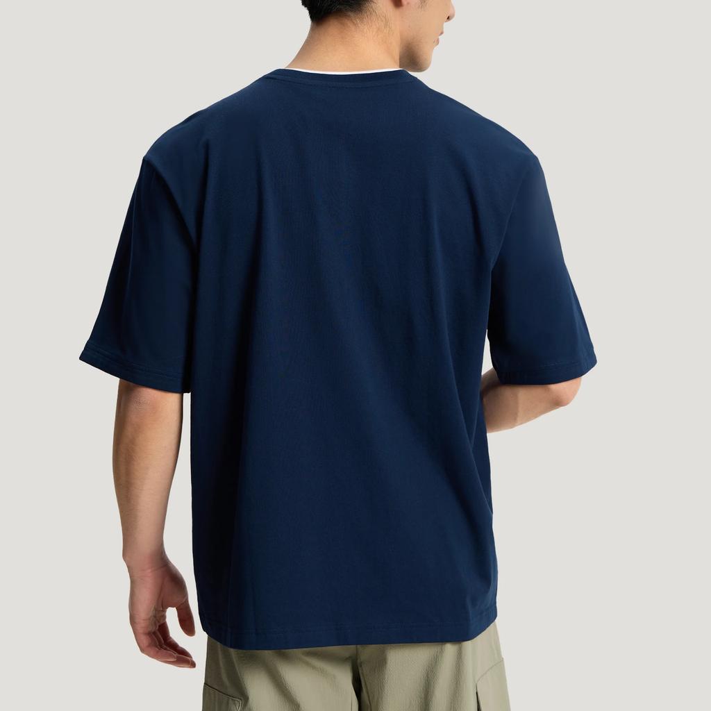 Adidas Two-In-One Pullover Soft Round Neck T-Shirt Unisex Tops KX0515