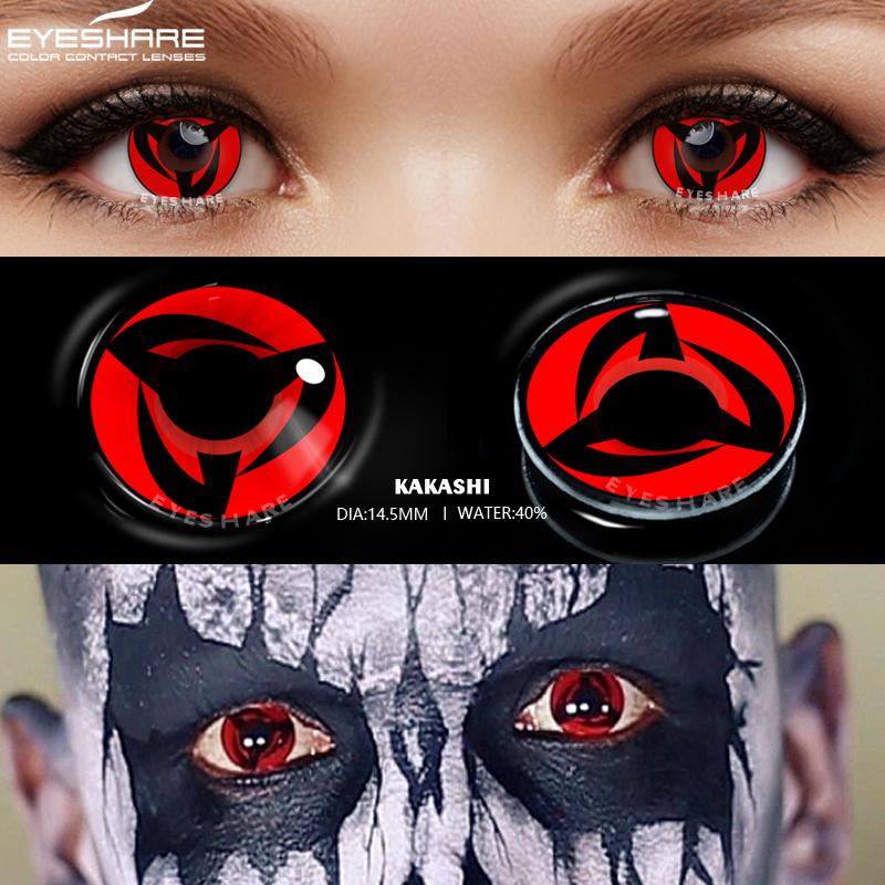 EYESHARE Colored Contact Lenses for Eyes Cosplay Colored Lenses Halloween Lenses Yellow Contact Lens Red Contacts Yearly Beauty Makeup Lens