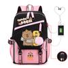 Kapibara fun peripheral printing new schoolbag cute cartoon primary and secondary school students spine backpack