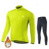 New Winter Thermal Fleece Cycling Jersey Set Sports Team Bike Suit Mountian Bicycle Clothing Ropa Ciclismo Invierno Hombre