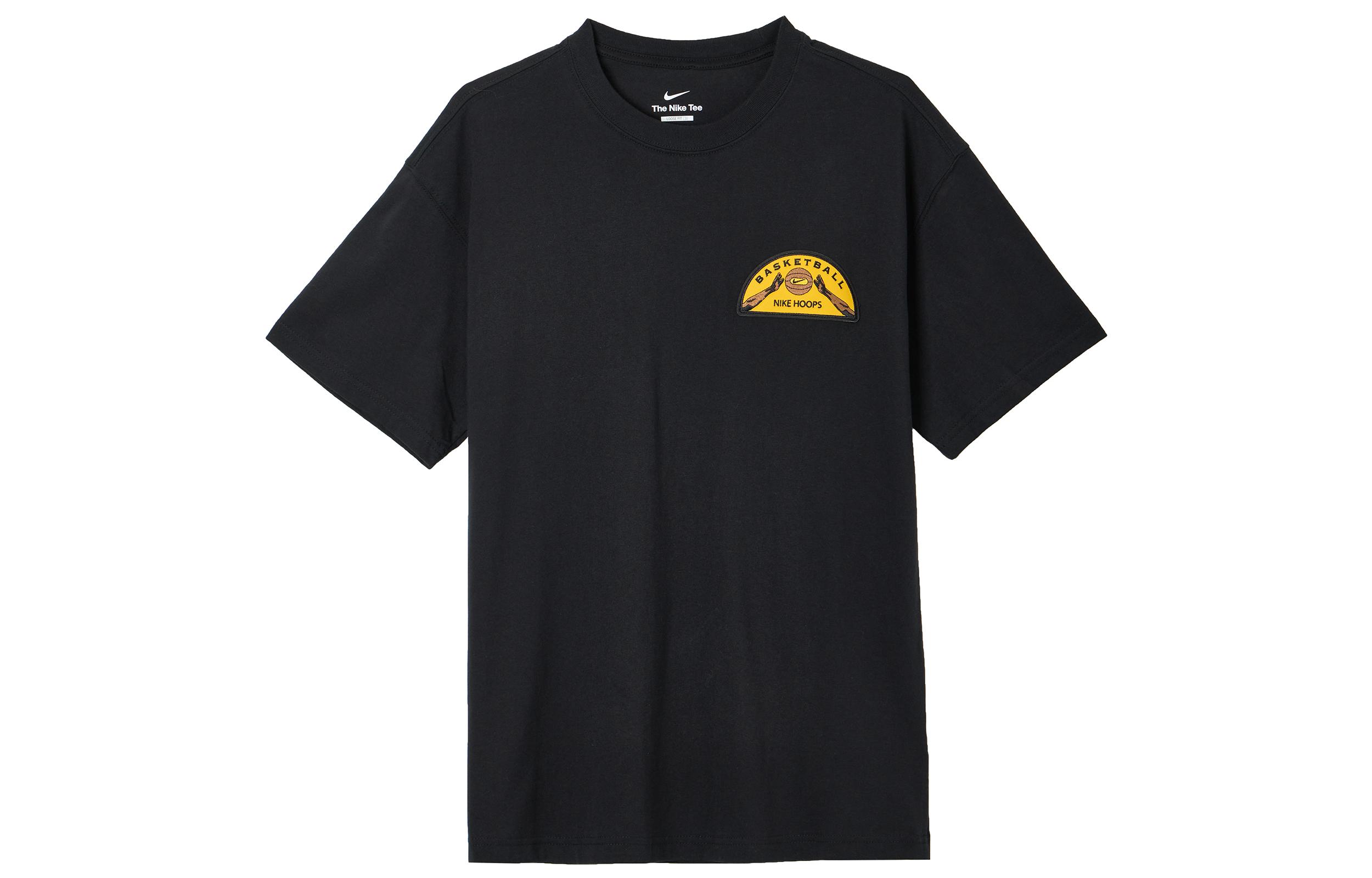 

Nike T Shirts Men s Black Crew Neck Moderate Straight Fit FD0051-010 S