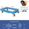 Foldable Silent Four-Wheeled Turtle Cart for Efficient Goods Transport