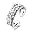 Original Luxury   CopperSculptural Geometric Ring With Zirconia For Women Wedding Couple Anniversary Jewelry Gifts