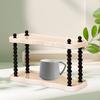 Coffee Mug Holder, Glass Cup Rack Desktop Bookshelf Supplies Storage for Kitchen,