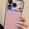 Luxe AG Mat Gehard Glas Camera Beschermhoes voor iPhone 17 16 15 Pro Max Plating Schokbestendige Bumper Harde Achterkant