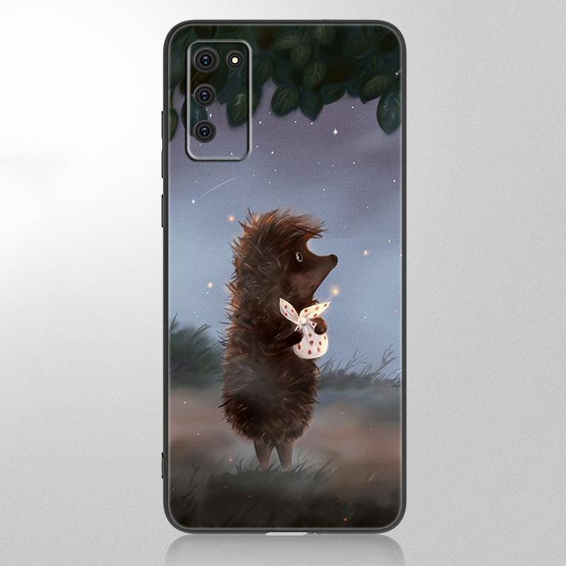 

Чехол для телефона «Ежик в тумане» для Samsung Galaxy A12 A02S A22 A32 A52 A72 A71 A51 A41 A31 A21 A11 A50 A70 A10S A20S, черный чехол Samsung A30S (A50S)
