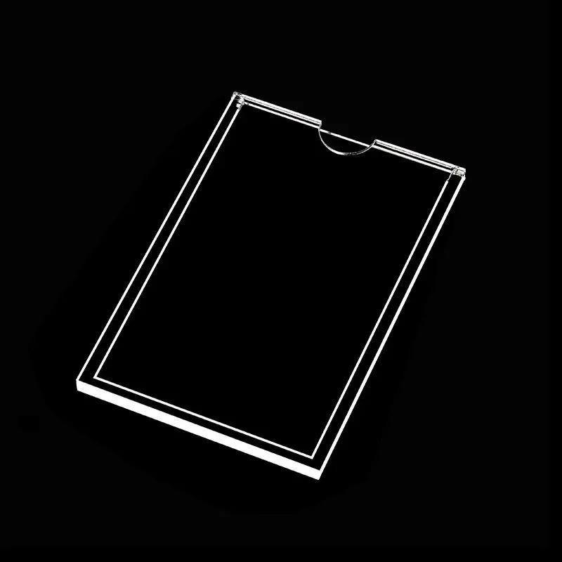 Акриловая подставка формата А4 с прозрачной стеклянной коробкой - Идеально подходит для фотокарточек и презентации брошюр 5690₽