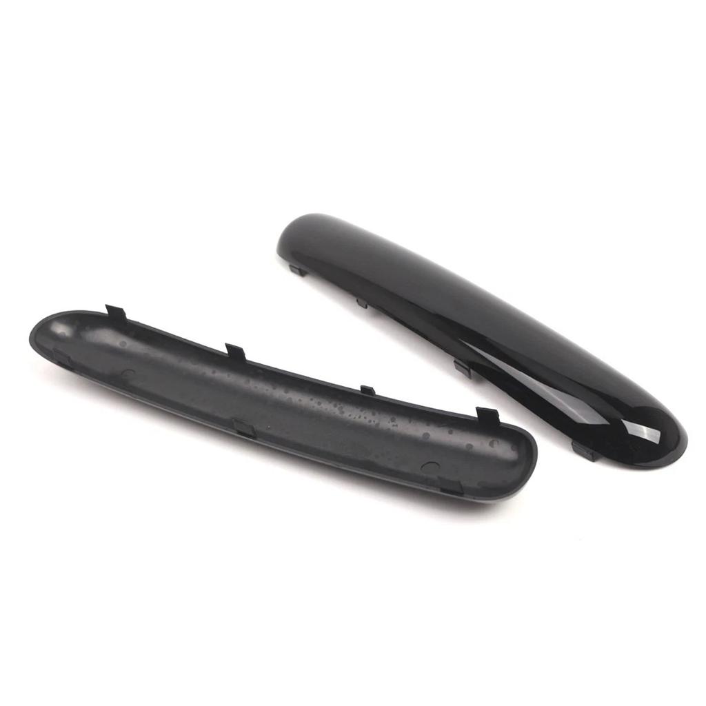 Pair Front Bumper Trim Set For Mini One Cooper R50/R52/R53 01-2004 Glossy Black