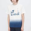 UNIQLO Scenic Pattern Printed Crew Neck Short Sleeve T-Shirt Unisex Tops Off-White 459320--01