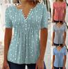 JPNTKYWomen's Fashion Casual Short Sleeve V Neck Blouses & Shirts