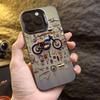Motorcycle Parts Pattern Phone Case Suitable for iPhone 17 16 15 14 13 12 11 Pro/Max/Plus Anti Drop and Shockproof Back Cover