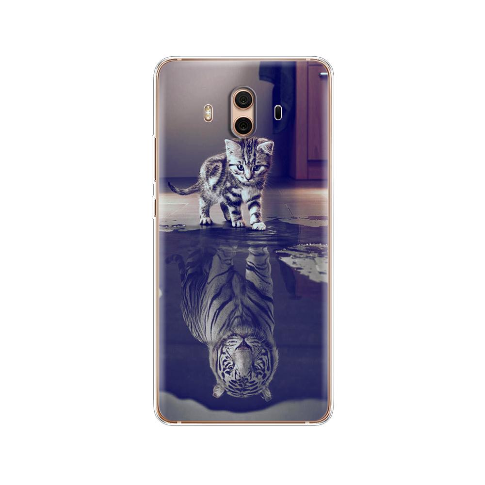 

Мягкий чехол из ТПУ для Huawei Mate 10 lite, силиконовые чехлы для телефонов с принтом и рисунком, чехол для Huawei Mate 10 pro, чехол для mate 10 Cat huawei mate 10 pro