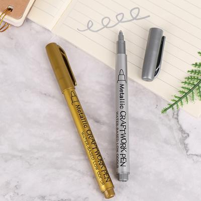 Diy Waterproof Permanent Paint Marker Pens Gold And Silver For Drawing Pen