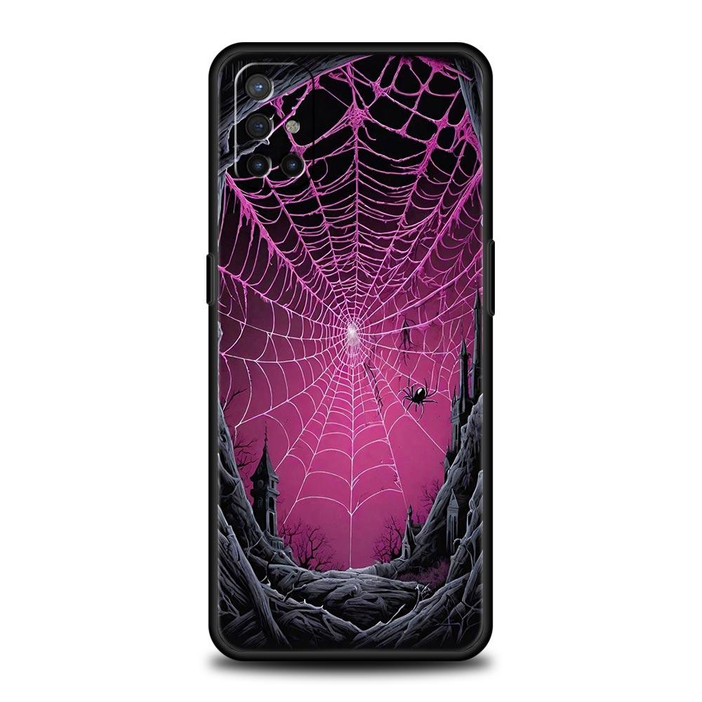 Spider Web Phone Case For Oneplus 13R 13 12R 11 10T 10R Nord N100 N200 N10 10 9 9R 9RT CE 3 2 Z Pro 5G Soft TPU Cover Fundas Bag