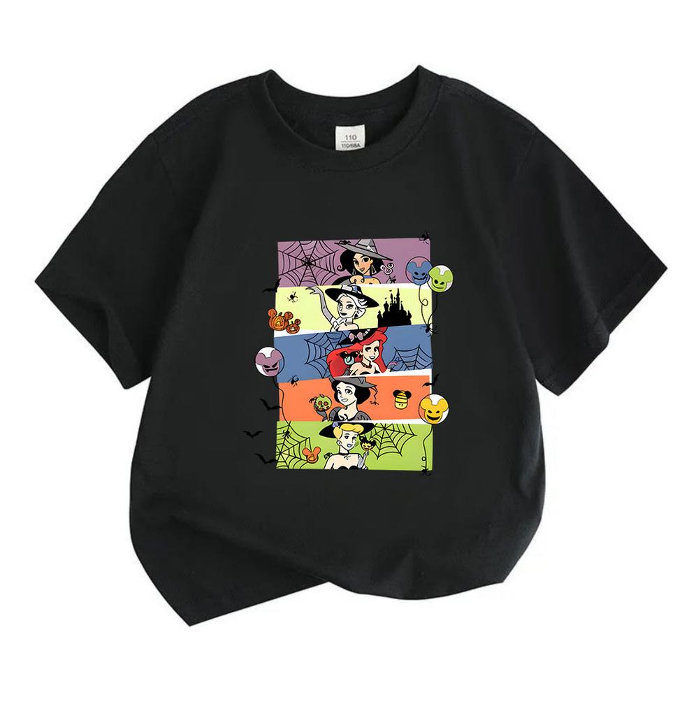 Kids Boys Girls 100% Cotton Crew Neck Short Sleeve T-Shirt,