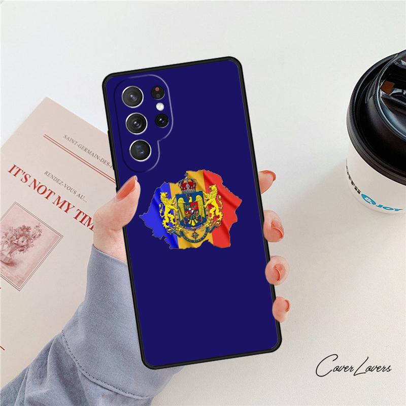 Romania Flag phone case For Samsung Galaxy S24 S25 S23 S22 Ultra Note 10 20 Plus S20 S21 FE Cover