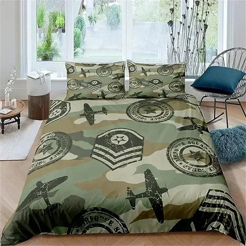 Camouflage Bedding Set American Patriotic Flag Bedding Comforter Quilt Cover USA Stars Stripes For Boys Kids Teens Adult