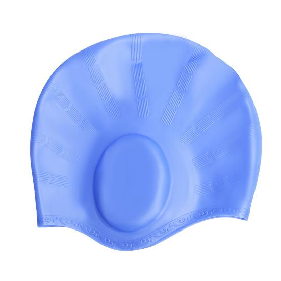 Silikon-Badehaube für Erwachsene, Wasserdicht, Rutschfest, Elastische Pool-Badekappe, für Männer und Frauen, Gehörschutz, Badekappe für kurzes und langes Haar