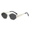 Star sunglasses women's summer cat eye retro Internet celebrity glasses men's polygonal anti-ultraviolet advanced sense sunglasses