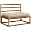 Pallet Seat Cushion VIANEN 100percent  Polyester Cream 120 x 60 x 12 cm